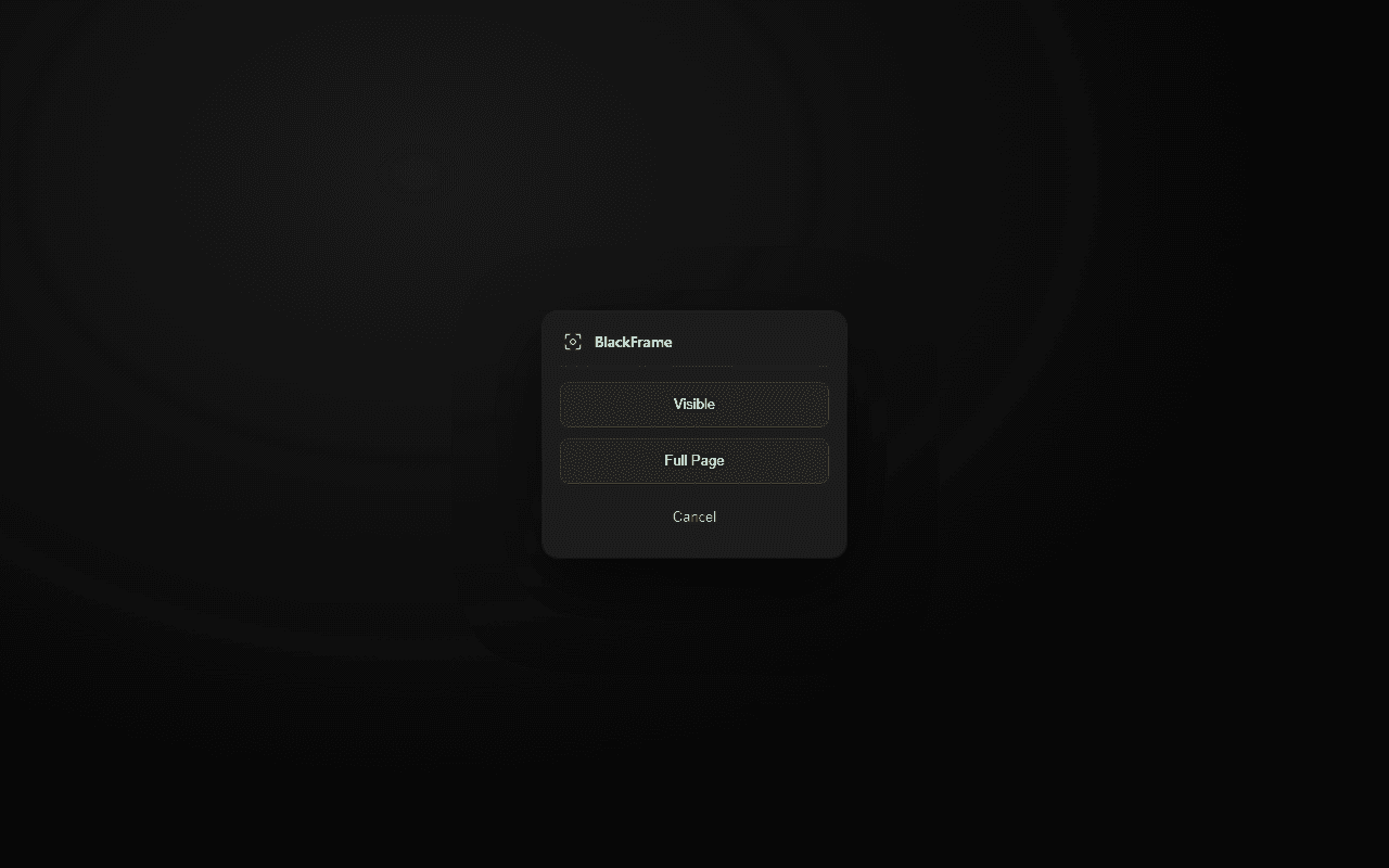 BlackFrame screenshot